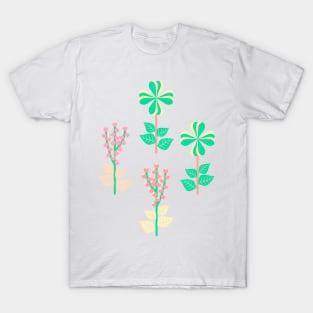 Retro Spring Flowers II T-Shirt